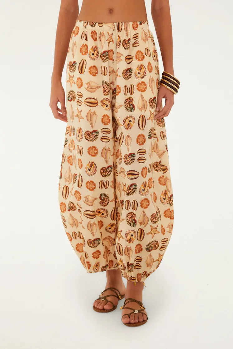 Sand Marine Shells Balloon Pants