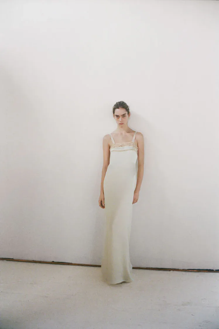 Silk Column Dress