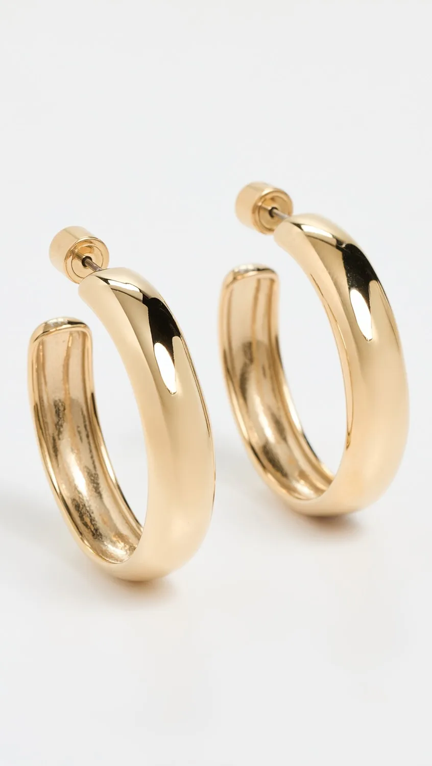 Jenny Bird Large Staple Hoops