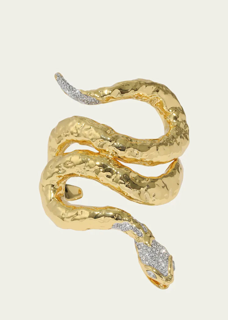 Alexis Bittar Serpent Crystal Cuff Bracelet