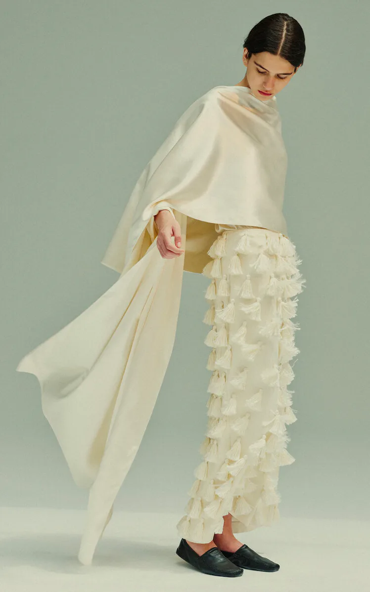 Lila Silk Maxi Skirt