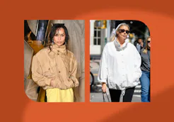 Zoë Kravitz and Elsa Hosk style a windbreaker.