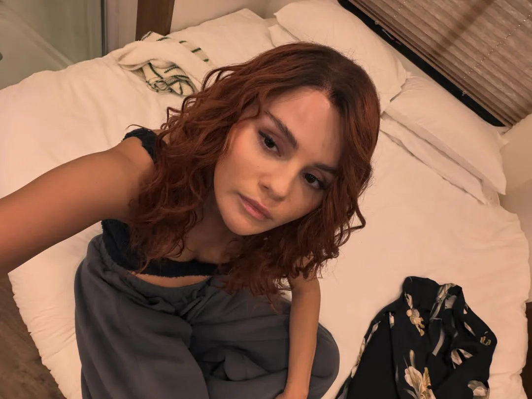 Selena Gomez with red hair