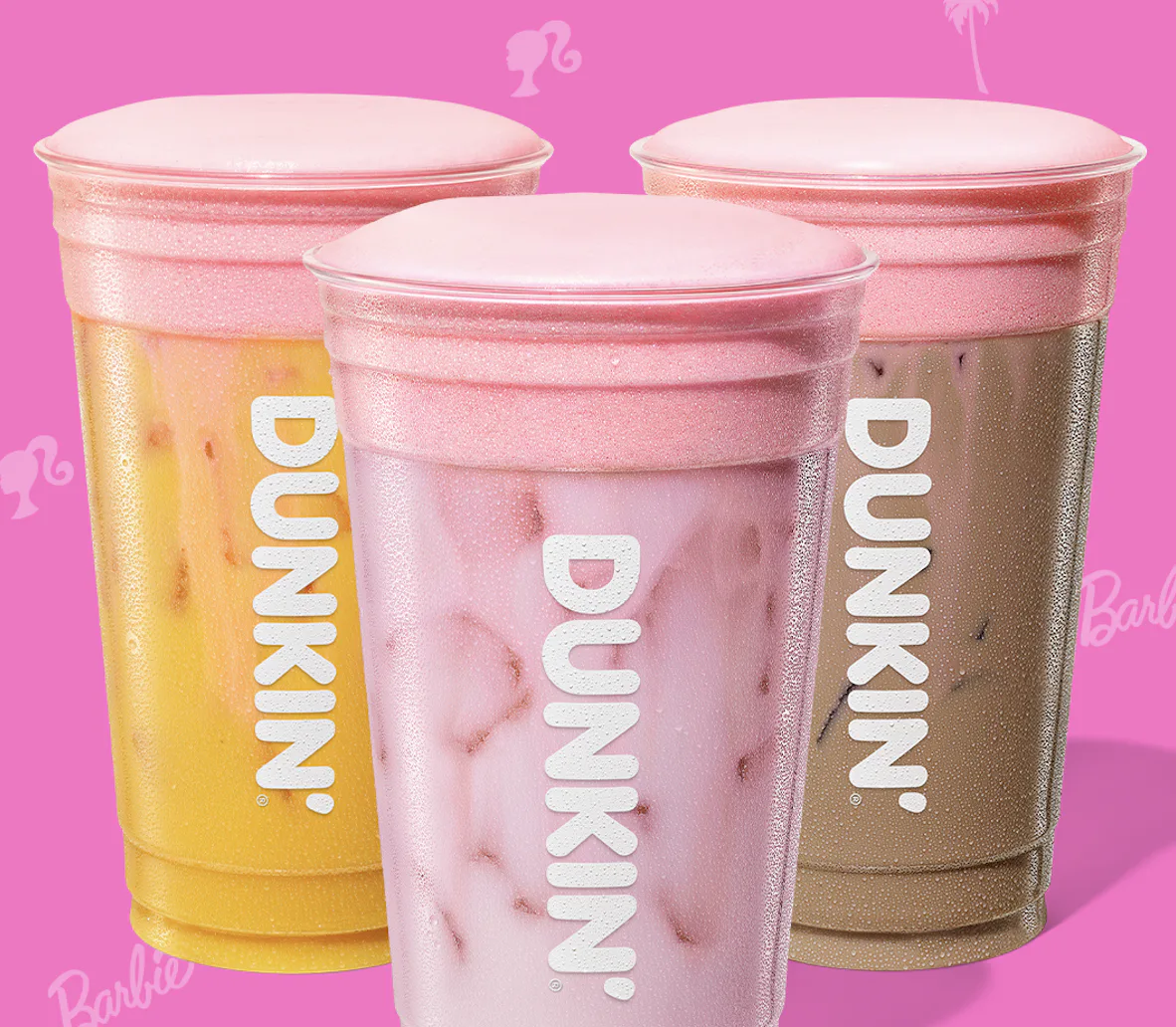 I tried Dunkin's summer 2026 menu with Barbie drinks topped with pink strawberry cold foam. 