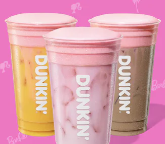 I tried Dunkin's summer 2026 menu with Barbie drinks topped with pink strawberry cold foam.
