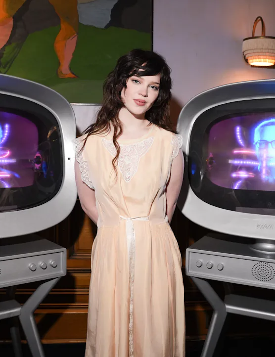 Sophie Thatcher at the Prada Mode event