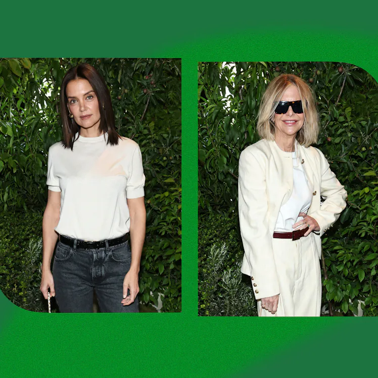 Katie Holmes and Meg Ryan at the Through Her Lens Tribeca Chanel Women's Filmmaker program.