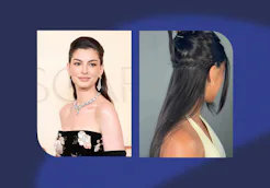 Anne Hathaway’s tiny braid trick is basically a facelift for your hairline.