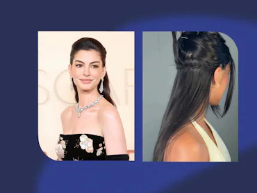 Anne Hathaway’s tiny braid trick is basically a facelift for your hairline.