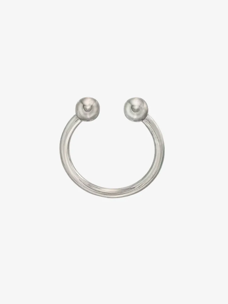Solid Titanium Ball Ends Horseshoe