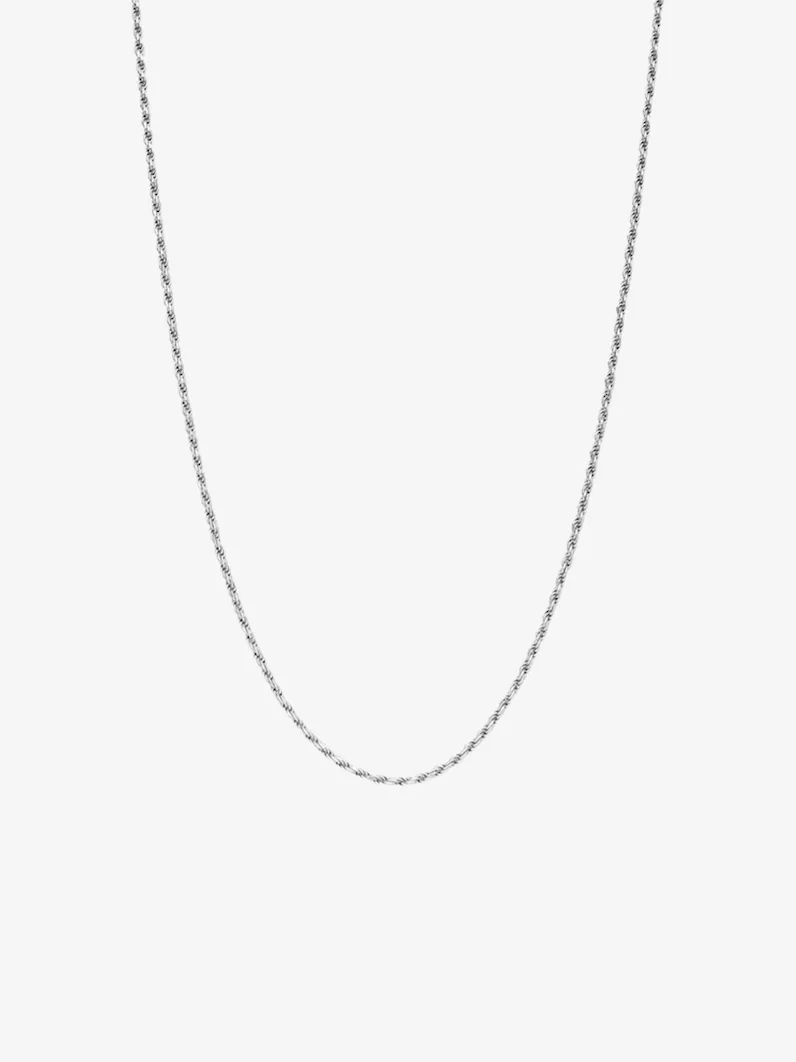 Sterling Silver Diamond-Cut Rope Chain