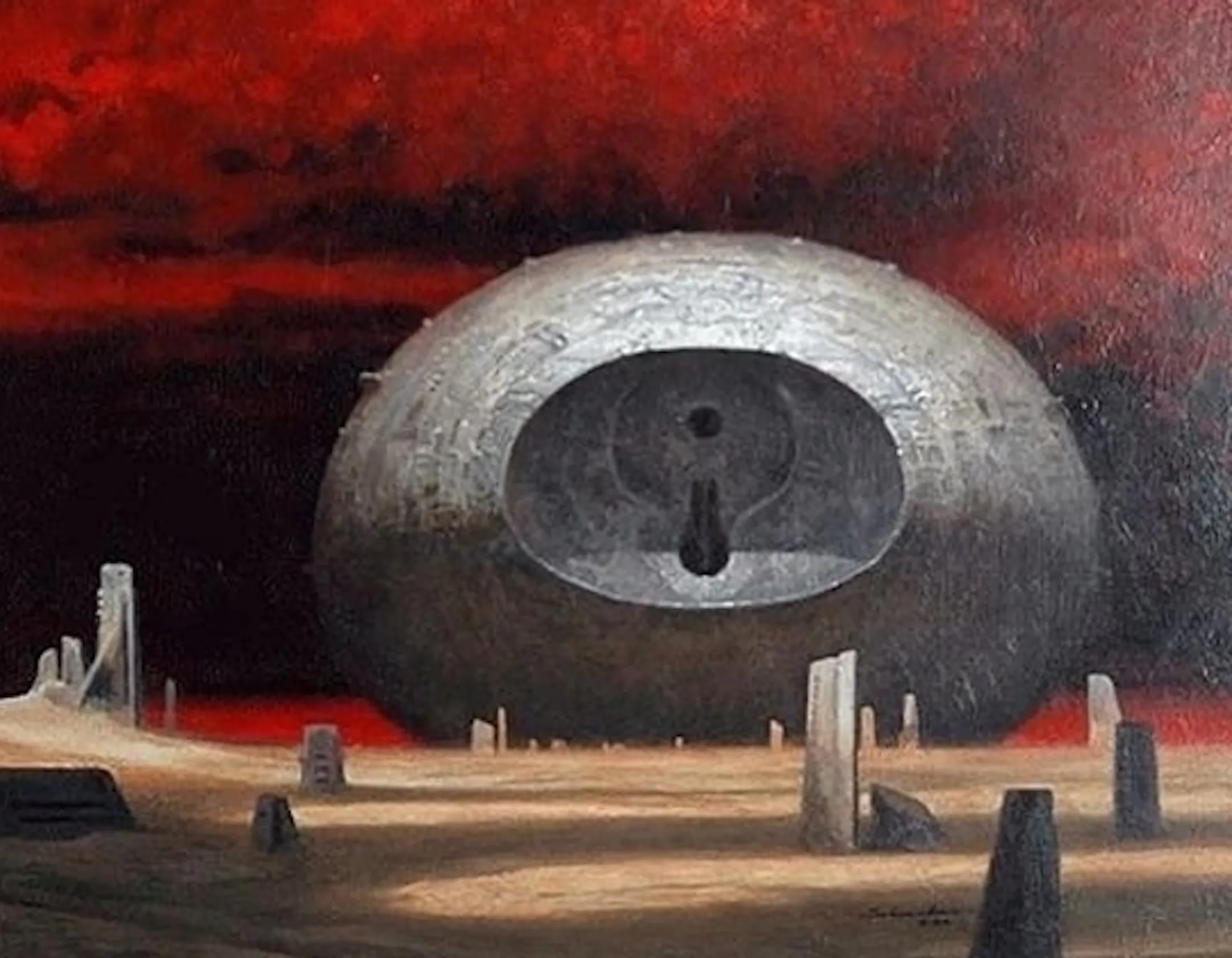 The "No-Ship" on the cover of 'Chapterhouse: Dune.'