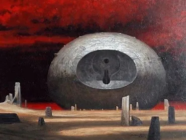 The "No-Ship" on the cover of 'Chapterhouse: Dune.'