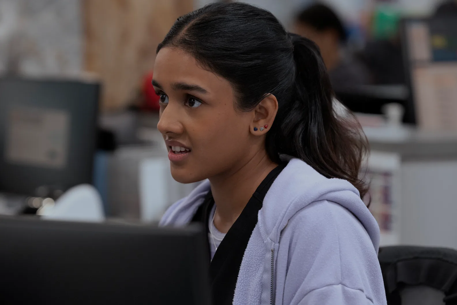 Shabana Azeez as Victoria Javadi in The Pitt. Photo via HBO Max
