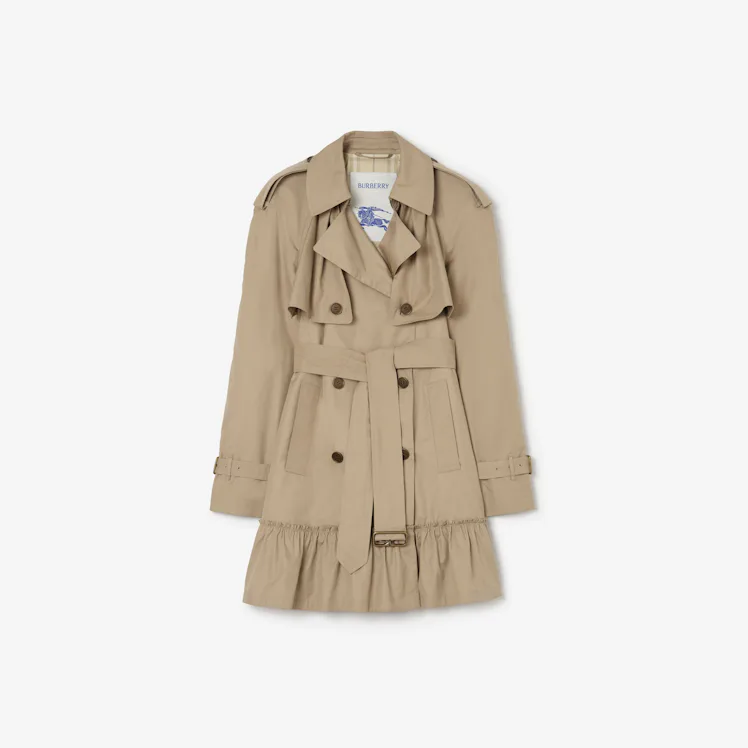 Short Gabardine Tillydrine Trench Coat