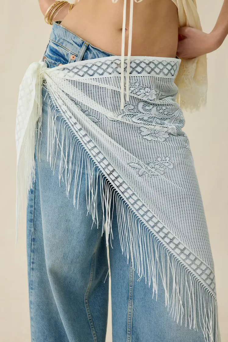 Lace Fringe Sarong