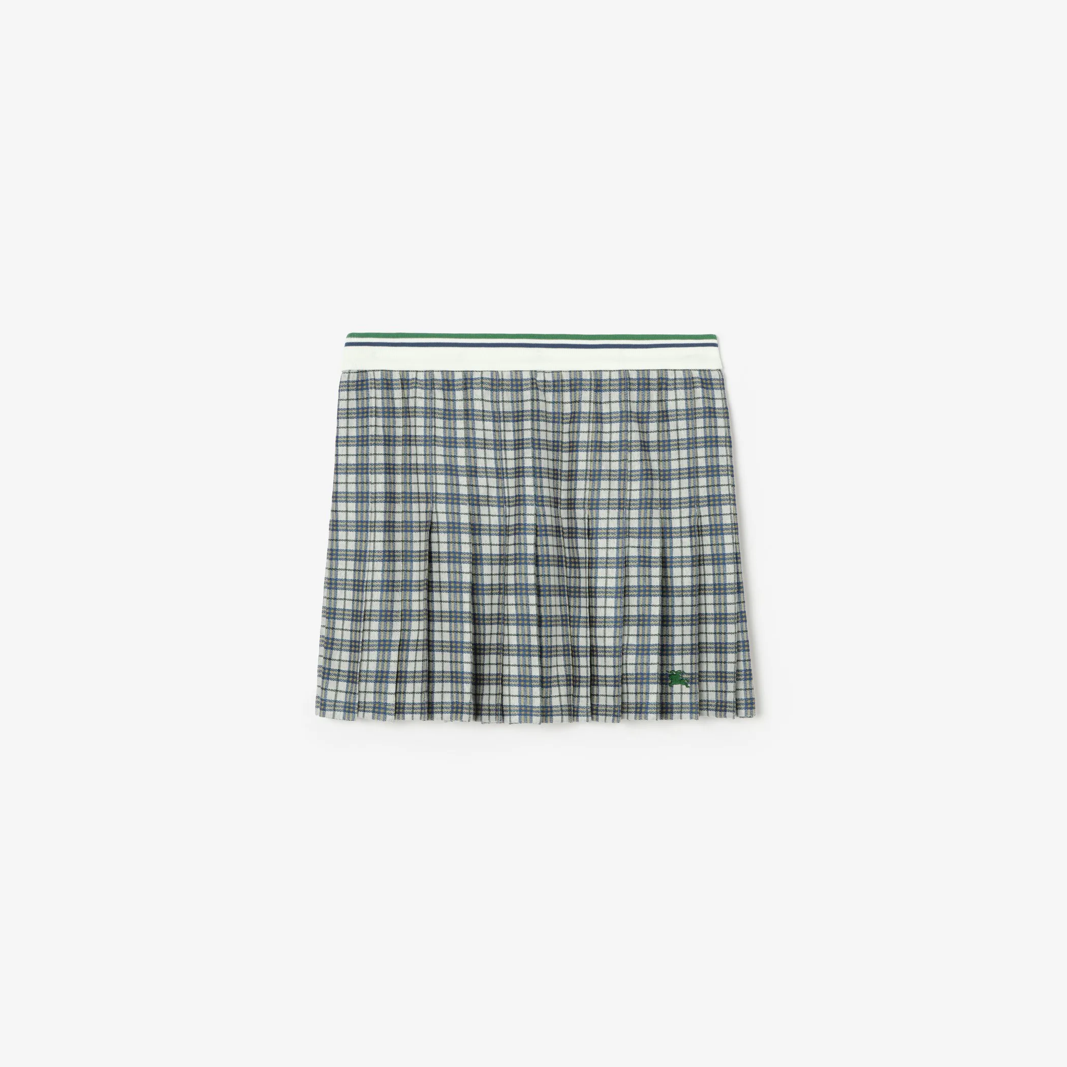 Pleated Check Tennis Mini Skirt