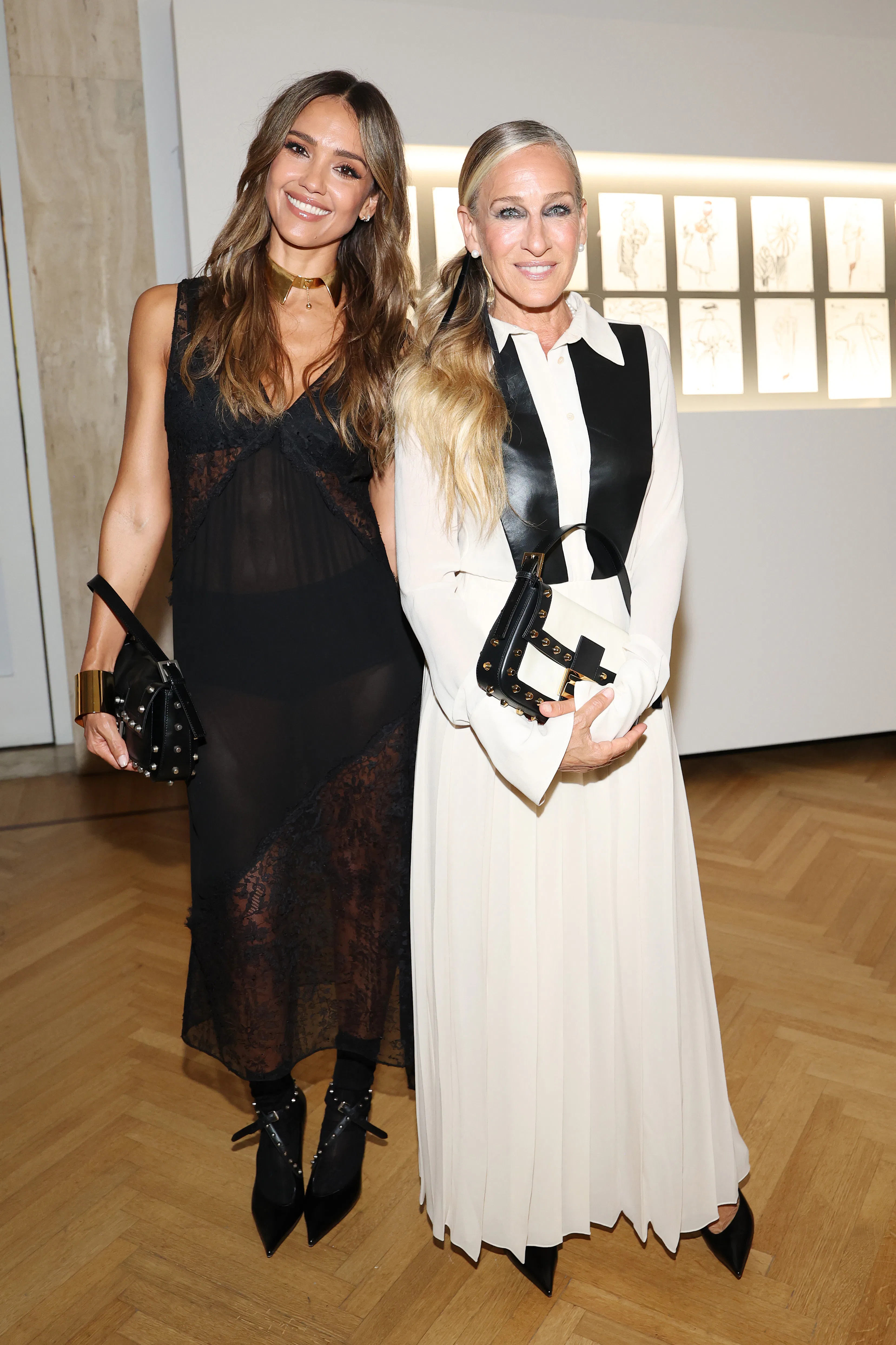 Jessica Alba and Sarah Jessica Parker attend Fendi's Fall 2026 haute couture show.