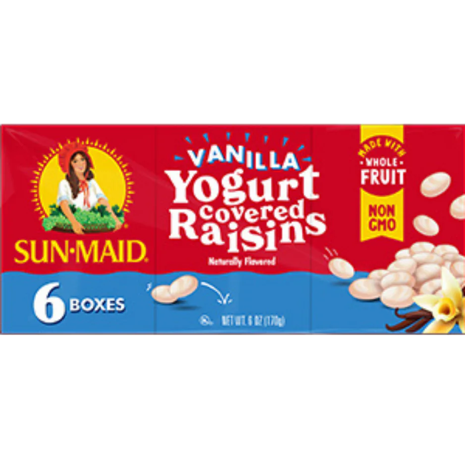 Sun-Maid Vanilla Yogurt Covered Raisins 6-Pack