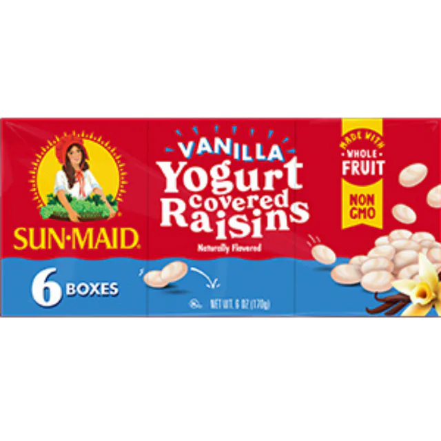 Sun-Maid Vanilla Yogurt Covered Raisins 6-Pack