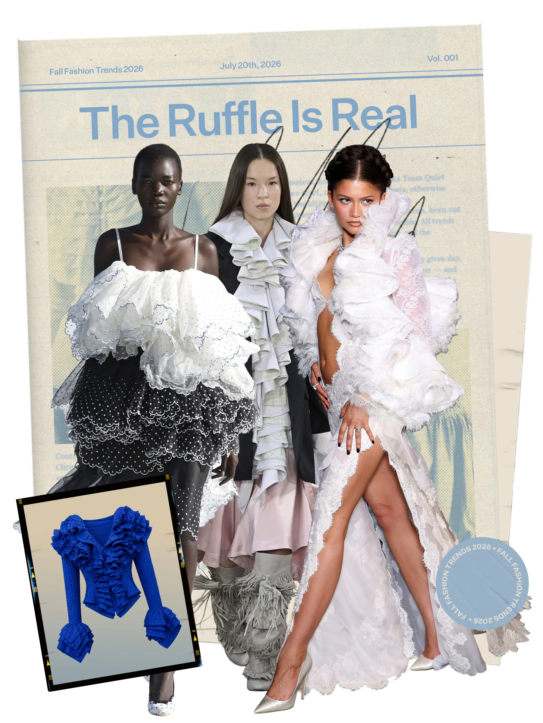 Fall 2026 Fashion Trend: Zendaya in ruffles.