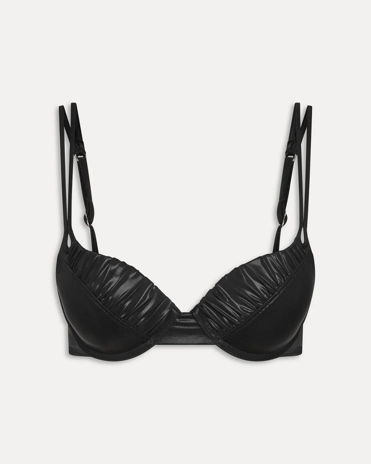 Cherish Metallic Push Up Bikini Top