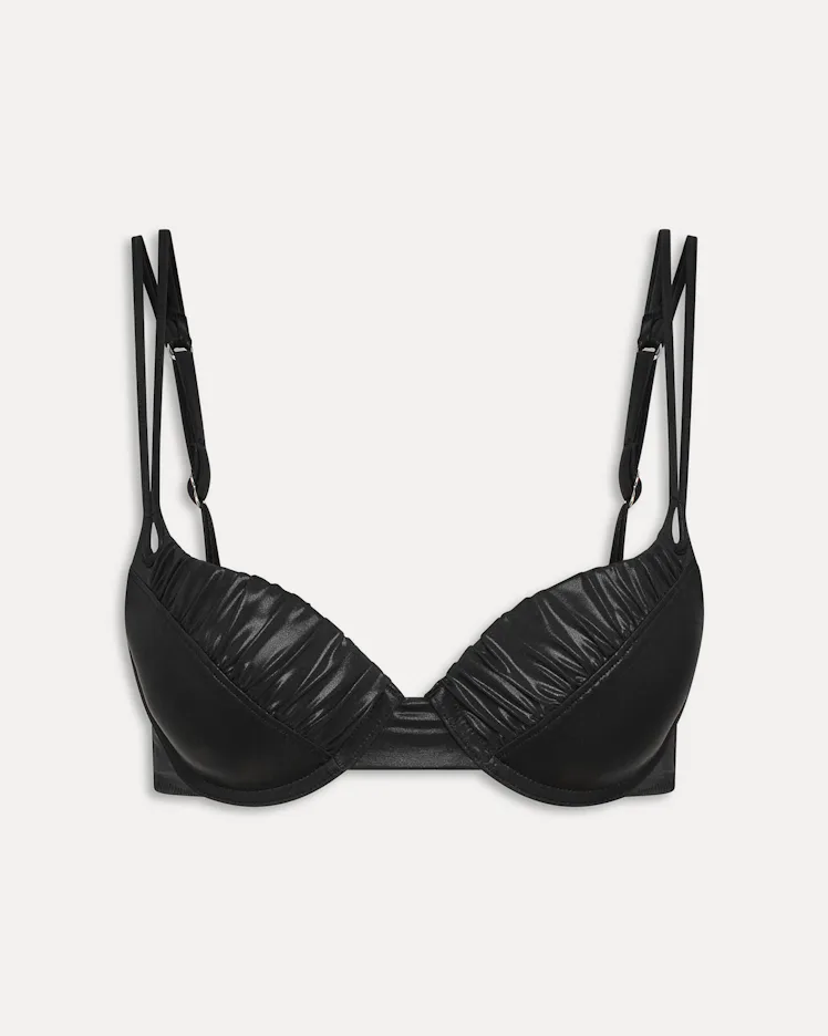 Cherish Metallic Push Up Bikini Top