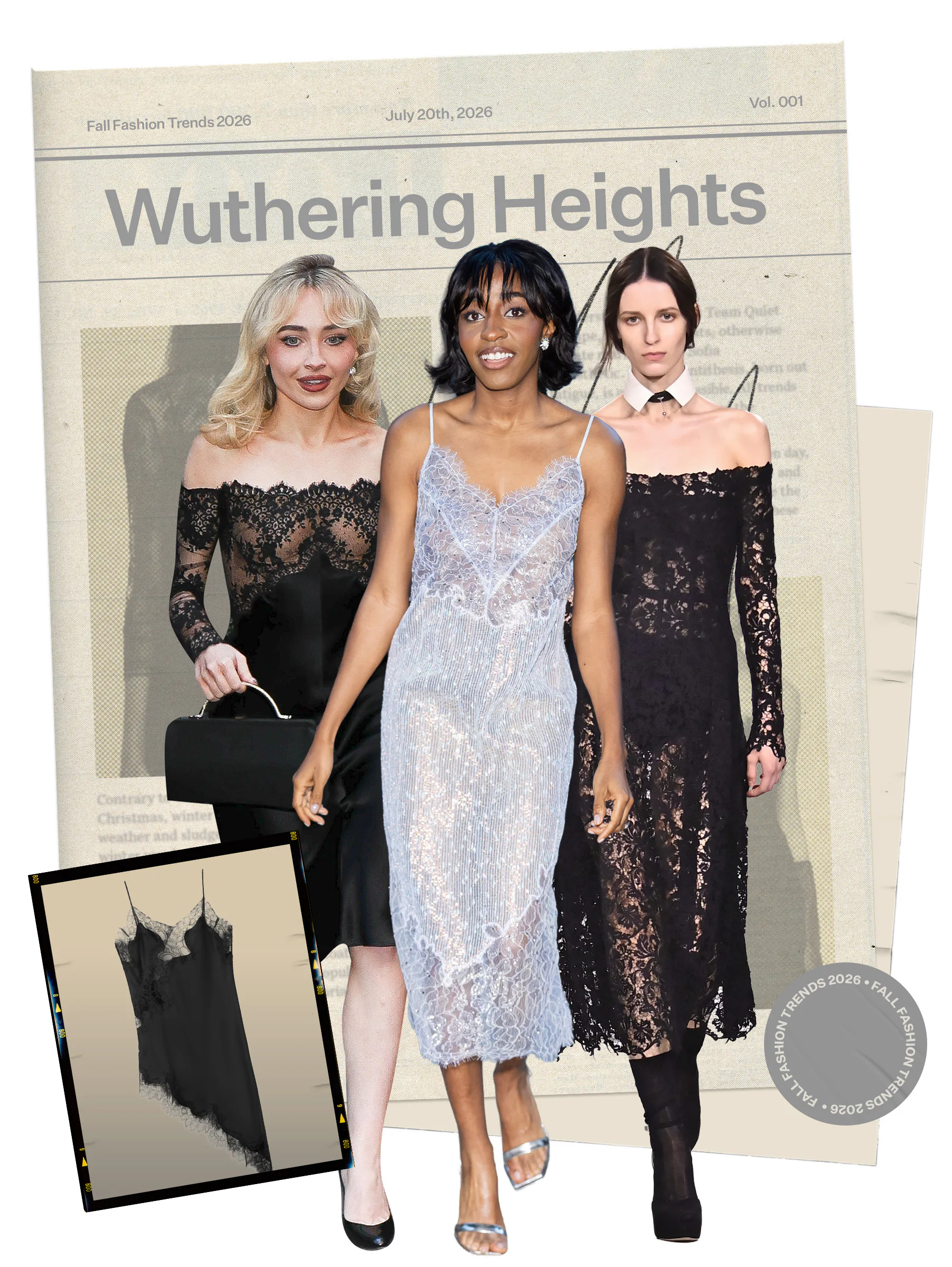 Fall 2026 Fashion Trend: Sabrina Carpenter and Ayo Edebiri in lace.