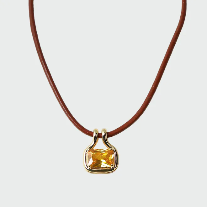 The Naia Citrine Pendant Necklace