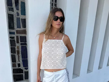 Anne-Laure Mais in track shorts