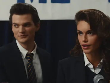 Homer Gere and Kaia Gerber in 'The Shards' trailer.