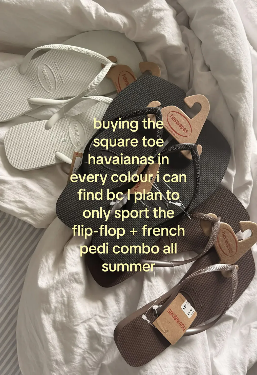 flip-flops and french tip toes