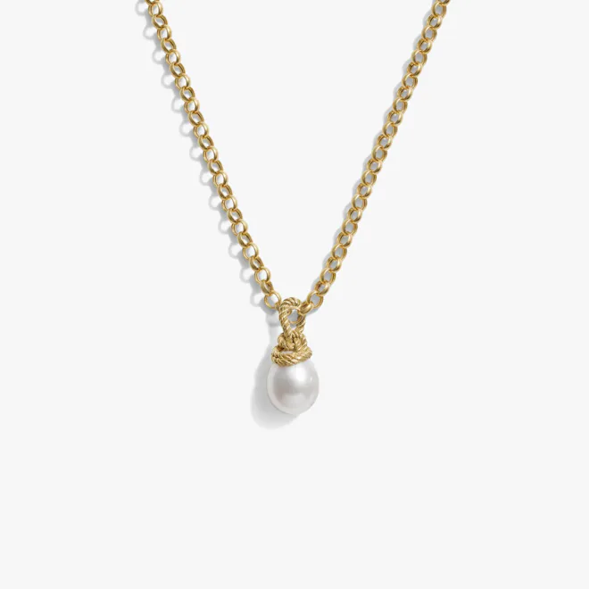 Adorned Pearl Necklace