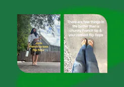 According to TikTok, you should be pairing your flip-flops with a French tip pedicure.