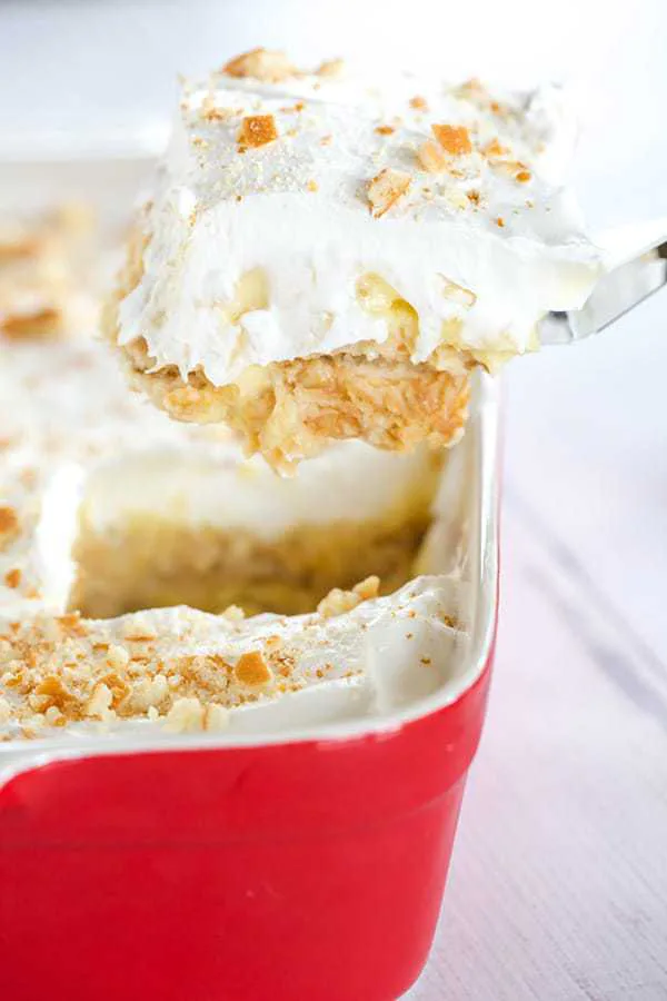Pineapple Icebox Cake, an easy no-bake dessert for summer.