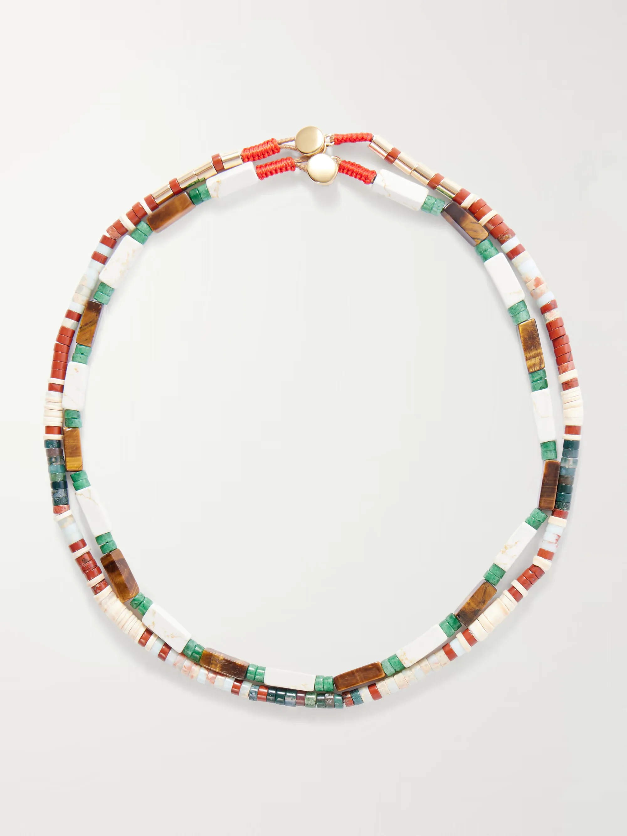 Dunes Set Of Two Beaded Necklaces