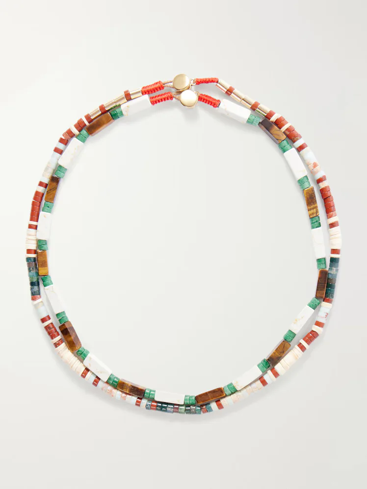 Dunes Set Of Two Beaded Necklaces