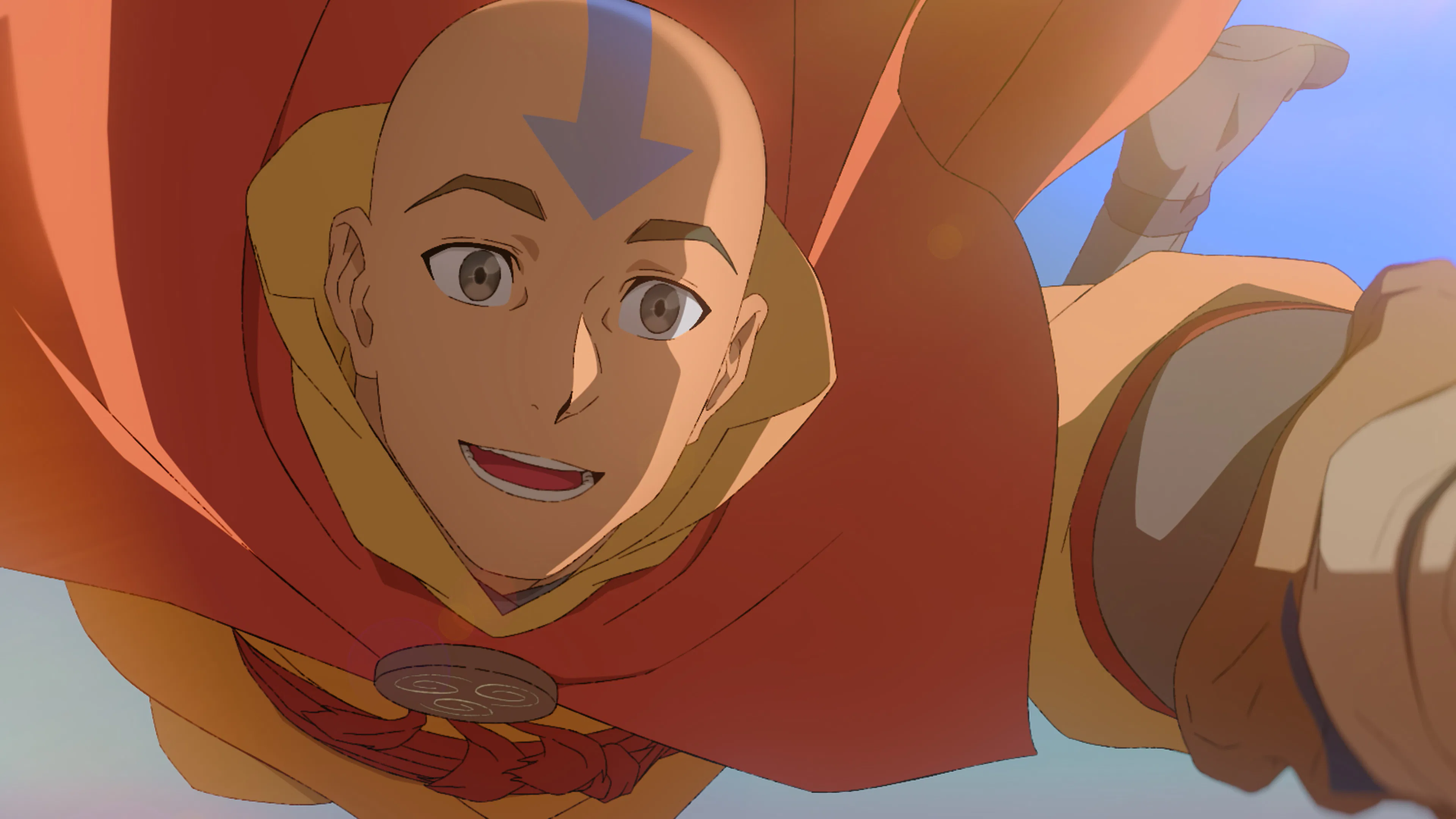 Avatar Aang (voiced by Eric Nam) in Avatar Aang: The Last Airbender