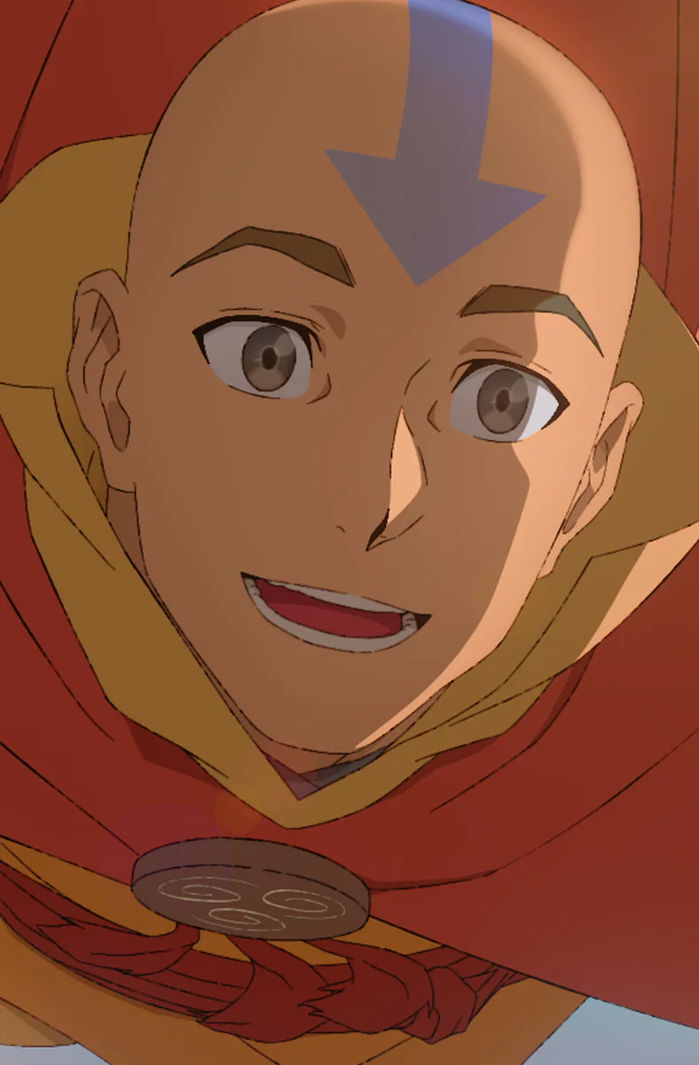 Avatar Aang (voiced by Eric Nam) in Avatar Aang: The Last Airbender