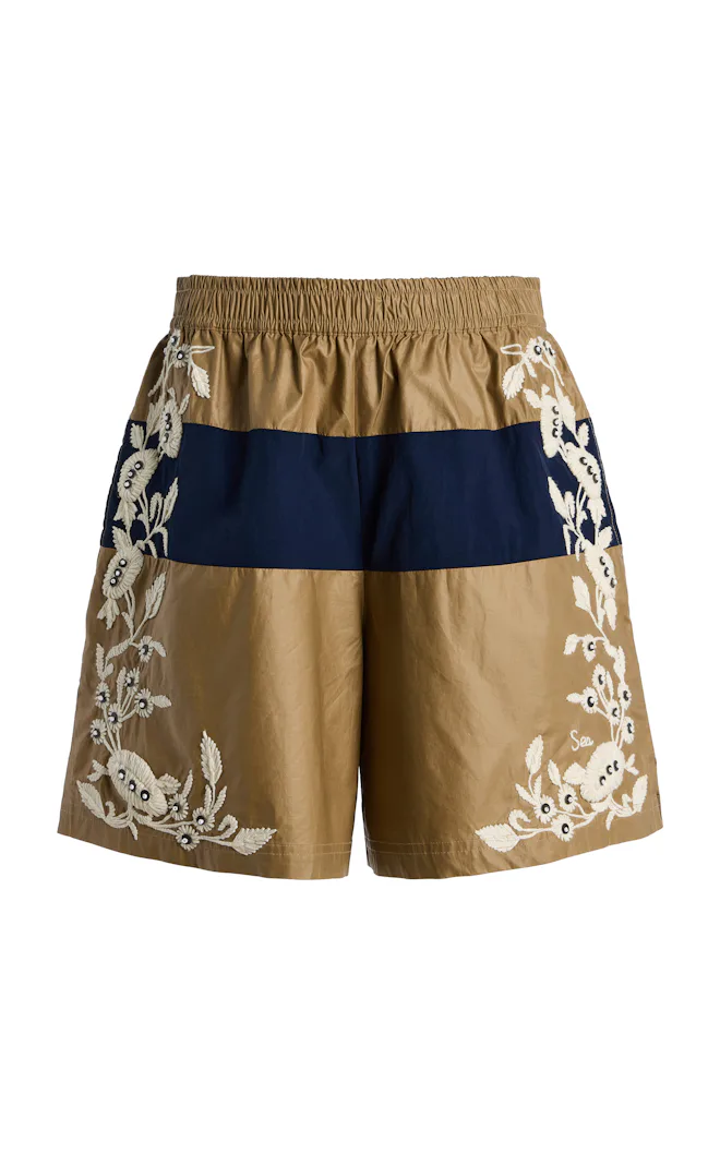 Georgie Cotton-Blend Sportswear Shorts