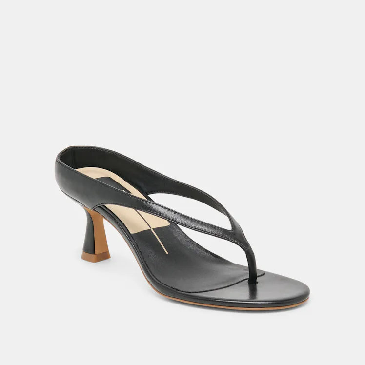 Doreen Heels Black Leather