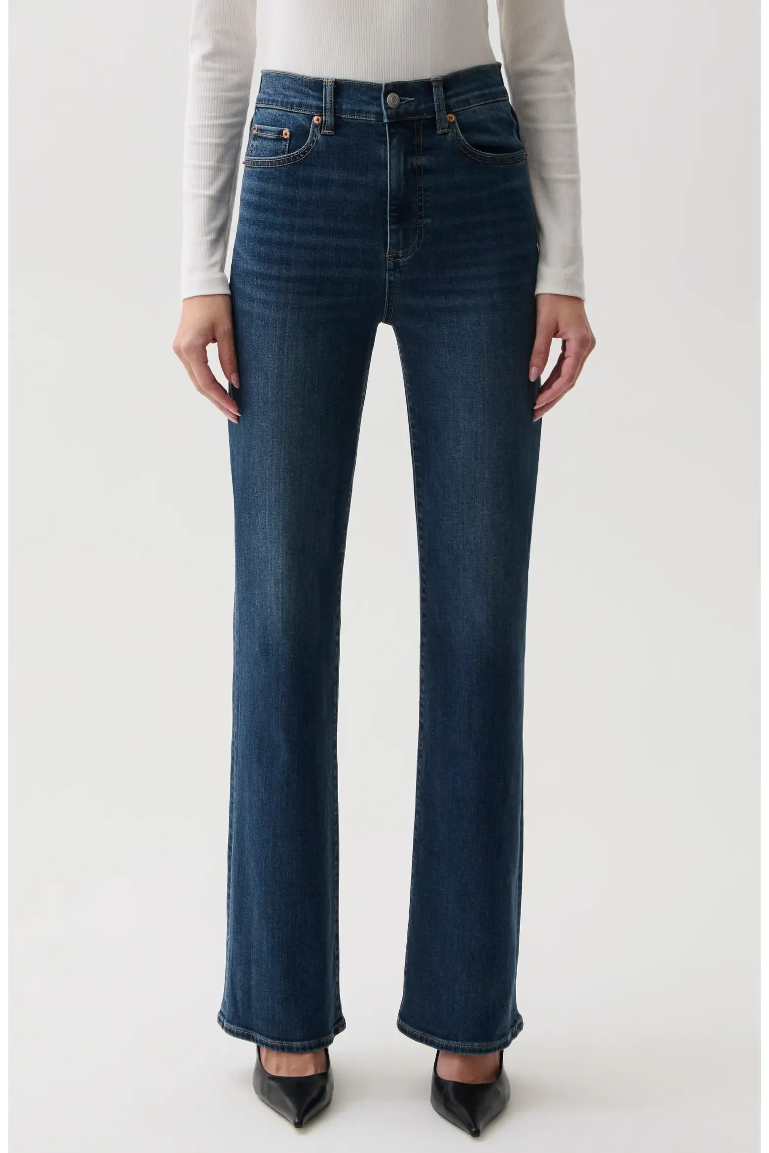 Evie High Waist Slim Bootcut Jeans