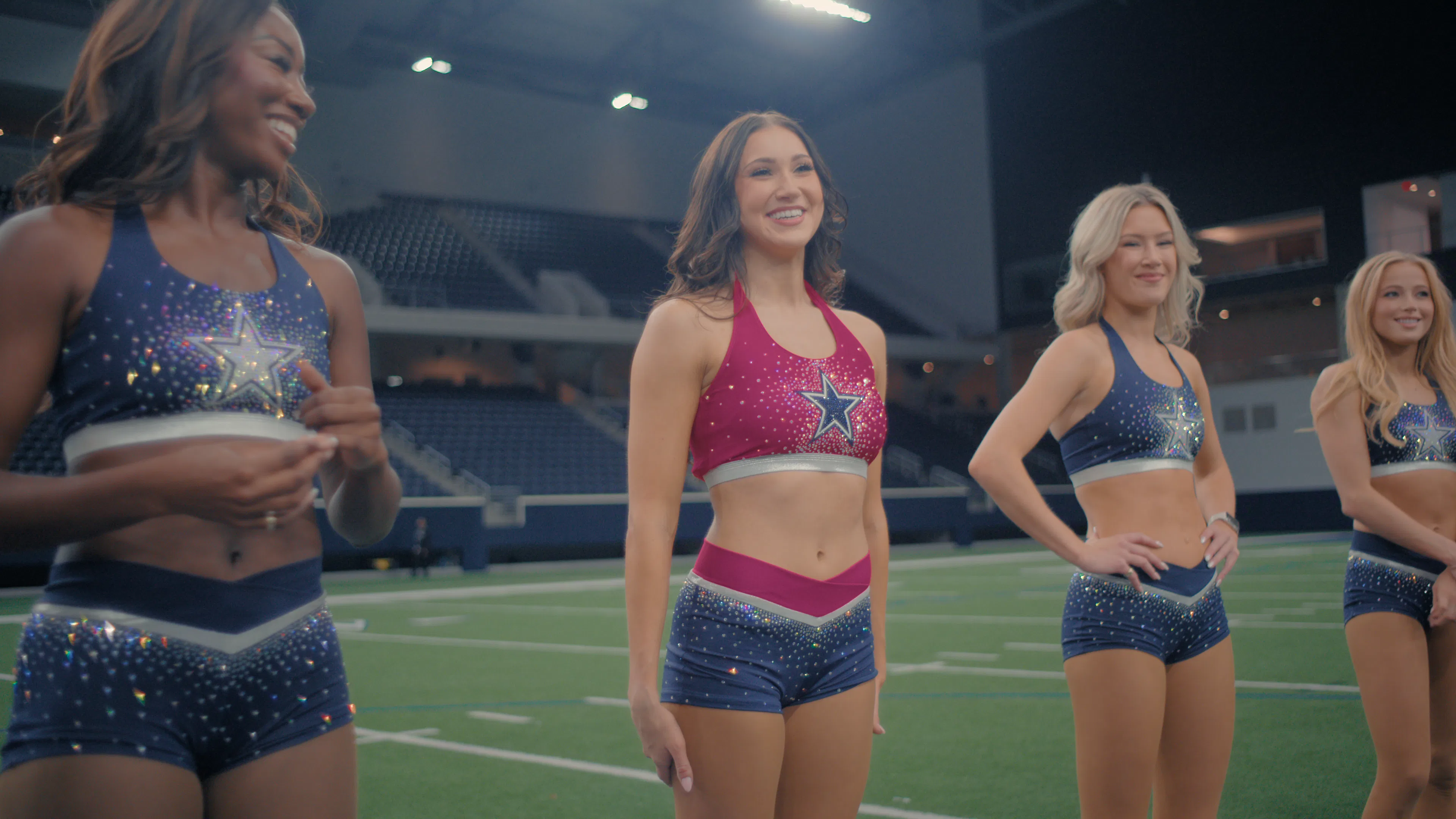 Dallas Cowboys Cheerleaders audition in Season 3. Photo via Netflix