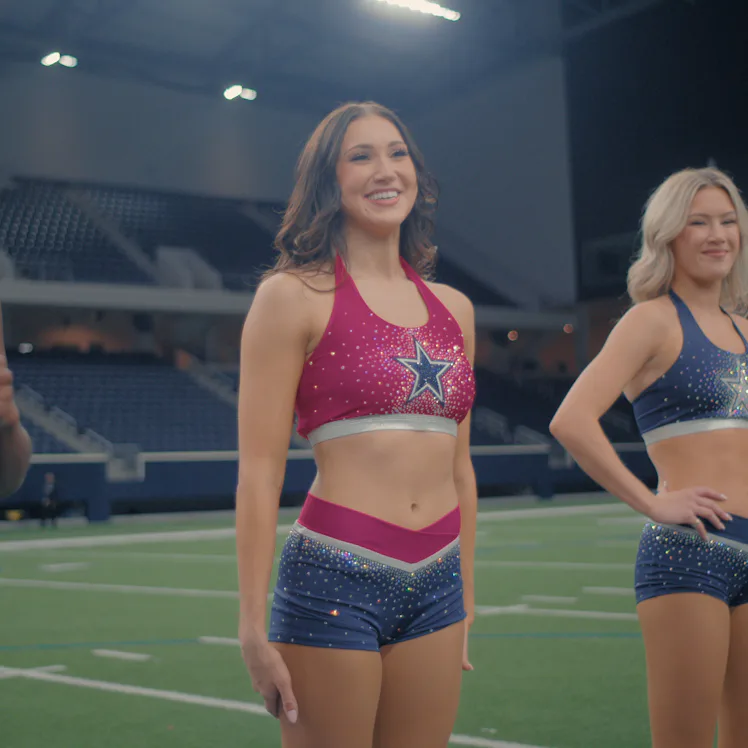 Dallas Cowboys Cheerleaders audition in Season 3. Photo via Netflix