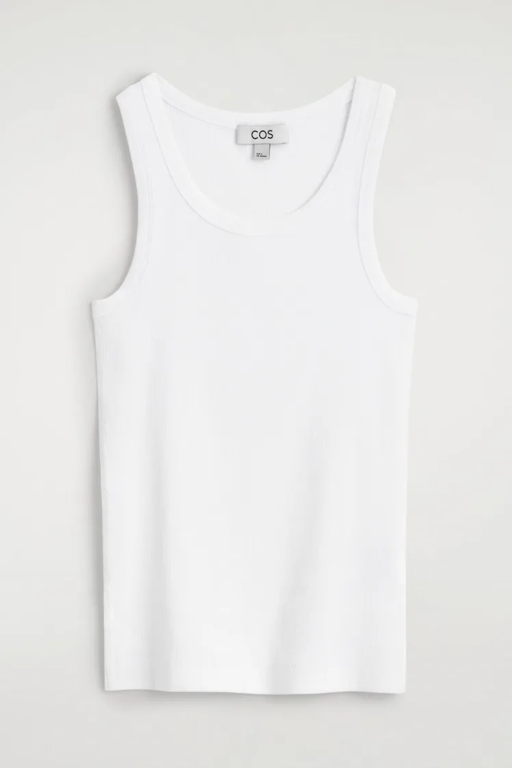 Ribbed Cotton Tank Top