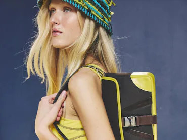 Staud chartreuse outfit