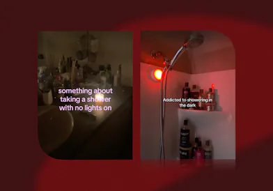 TikTok's latest wellness hack? Showering in the dark.