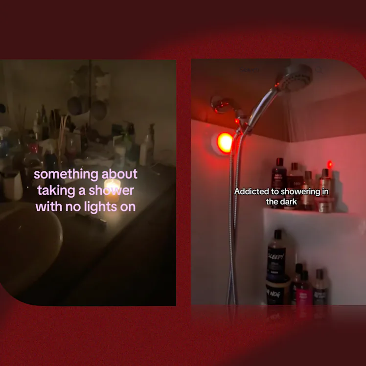TikTok's latest wellness hack? Showering in the dark.