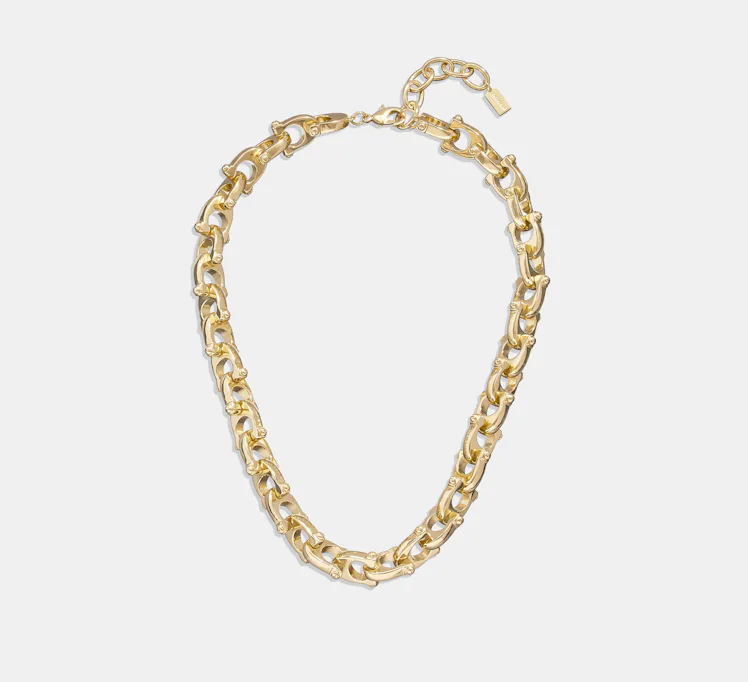 Coach Chunky Signature Chain Link Necklace