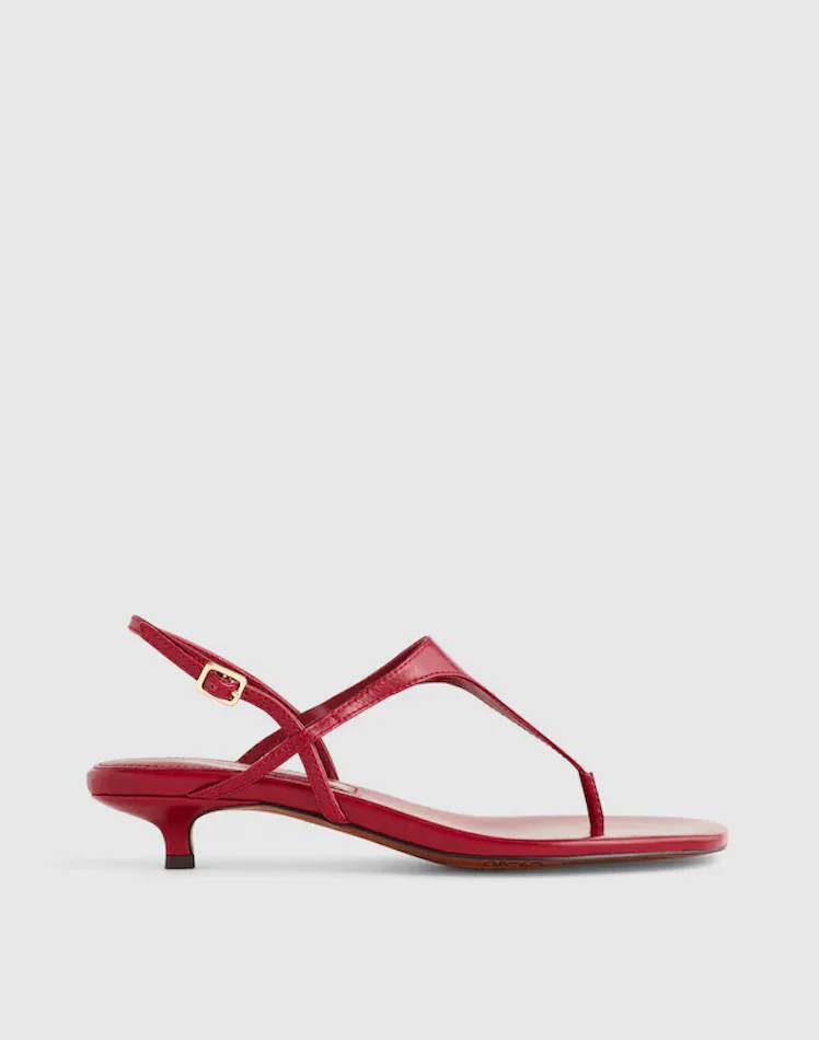 The Chiara Kitten Heel Slingback Sandal